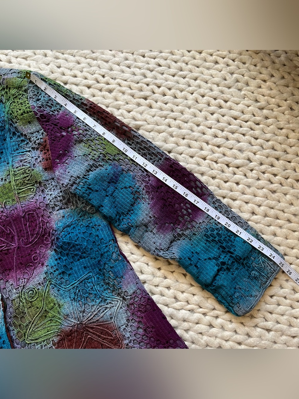 Paisley and Sage Spring Jacket Button-Front  | X-Large - Picture 7 of 8